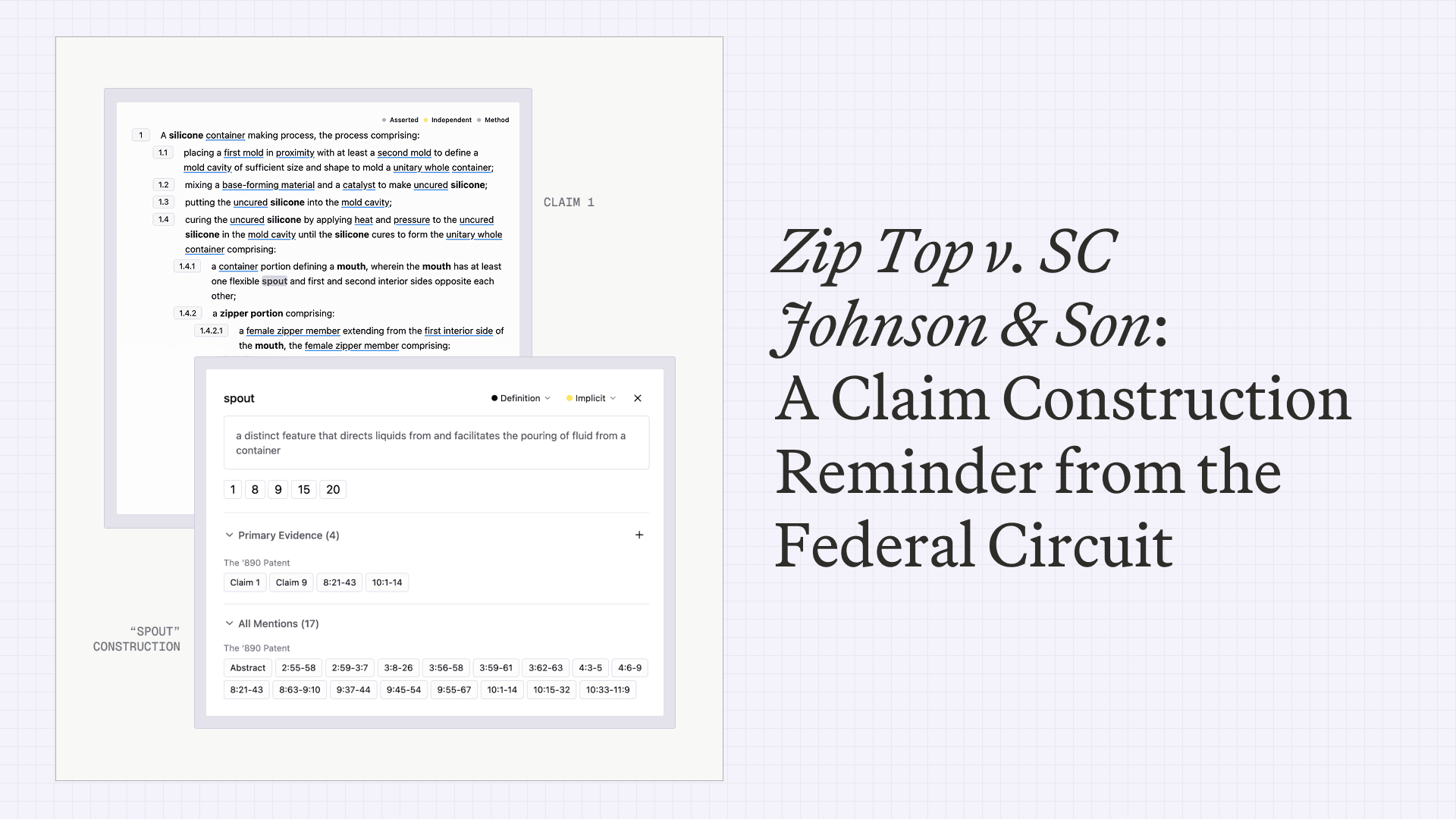 Zip Top v. SC Johnson & Son: Another Familiar Claim Construction Reminder from the Federal Circuit